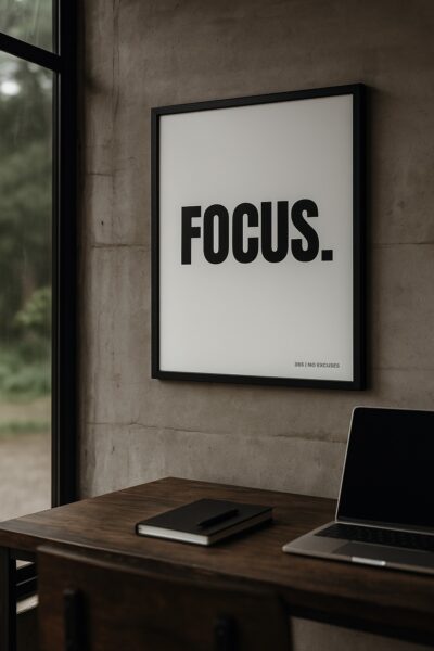 FOCUS - Motivationsposter mit Rahmen | 365 – Bild 3